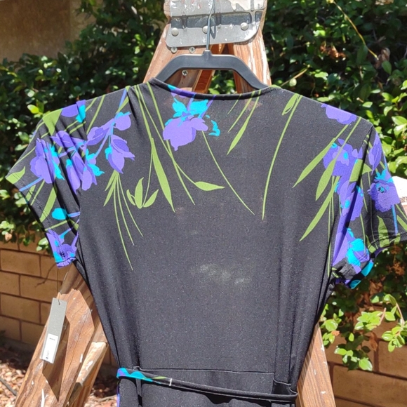 NWT Apt 9 Faux Wrap Dress Jersey Floral Print S - Picture 6 of 8